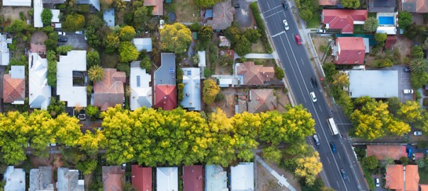 Aerial View of Suburb